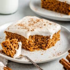 Pumpkin Bars with Cream Cheese Frosting