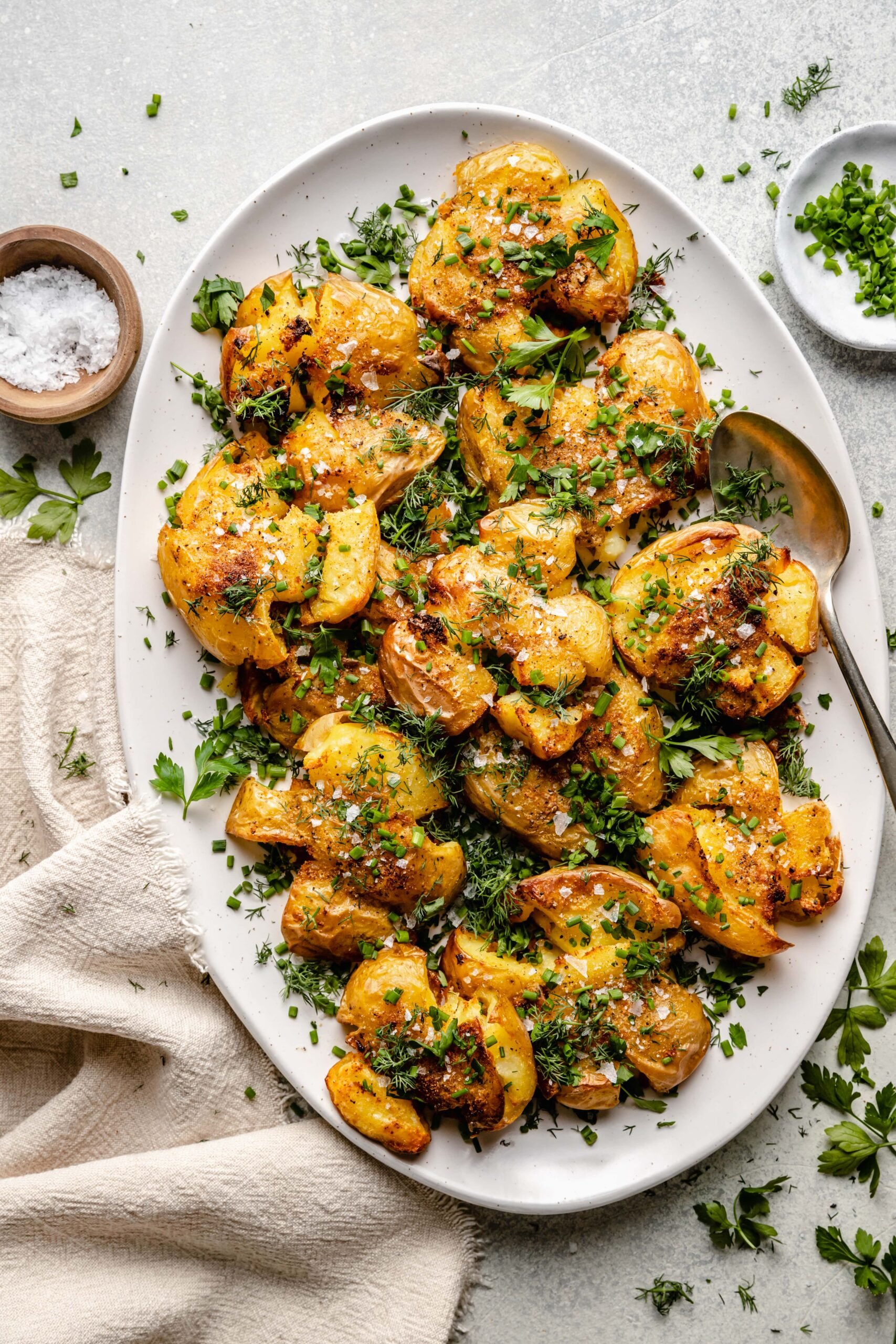 The Best Crispy Smashed Potatoes