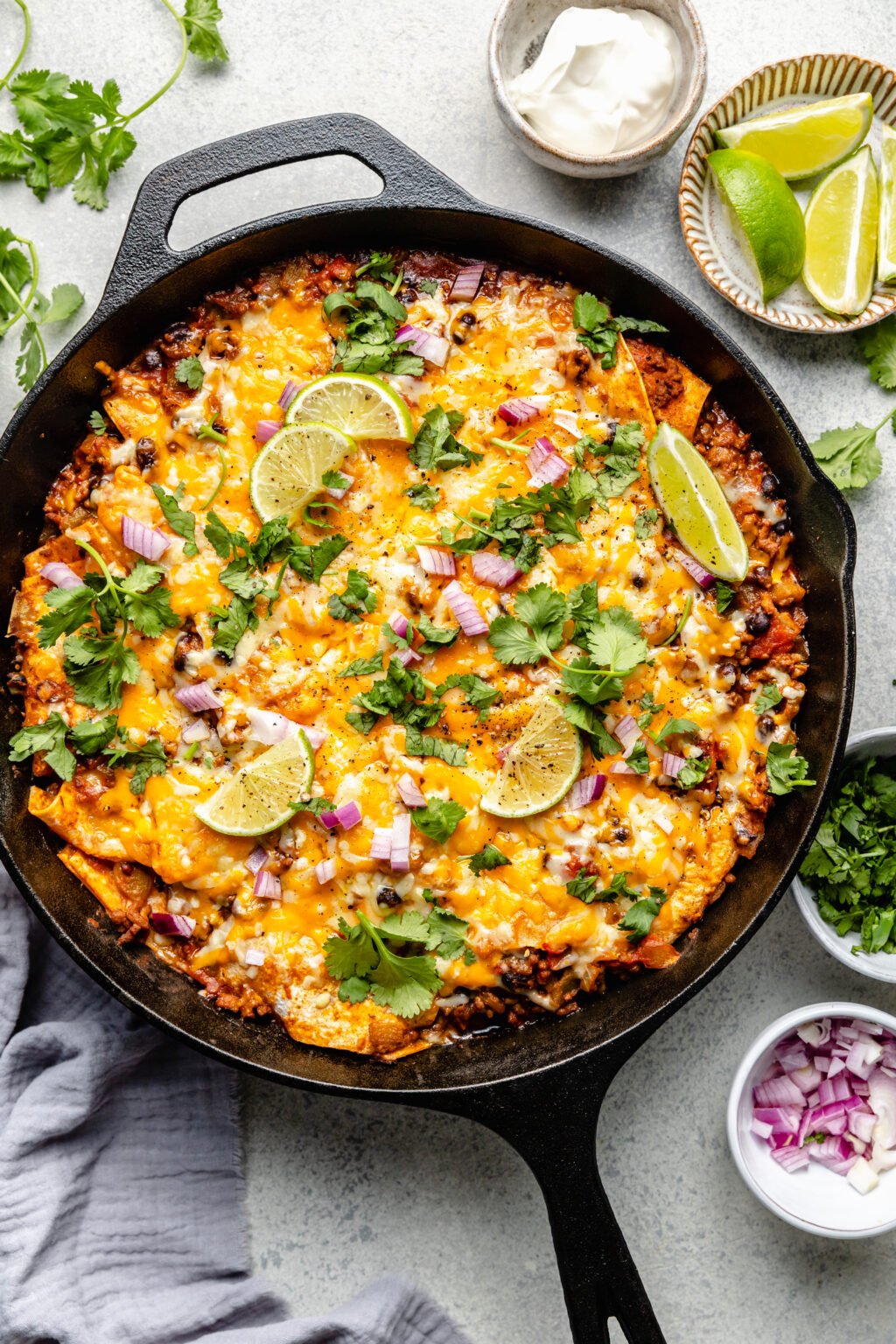 Beef Enchilada Casserole - All the Healthy Things