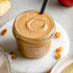 peanut butter in jar with spoon