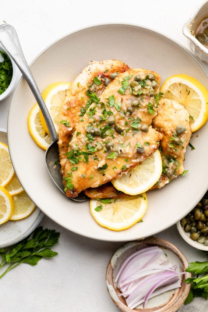 Lemon Chicken Piccata - All the Healthy Things