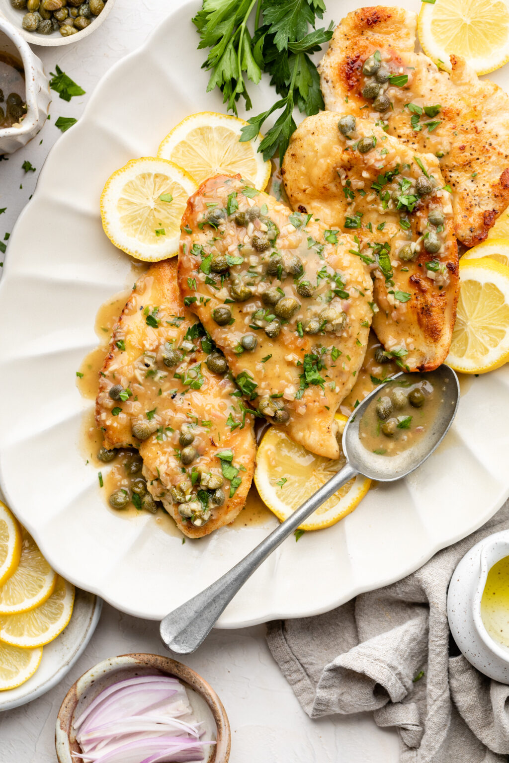 Lemon Chicken Piccata - All the Healthy Things