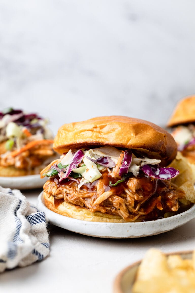 Easy BBQ Chicken Sandwiches - All the Healthy Things