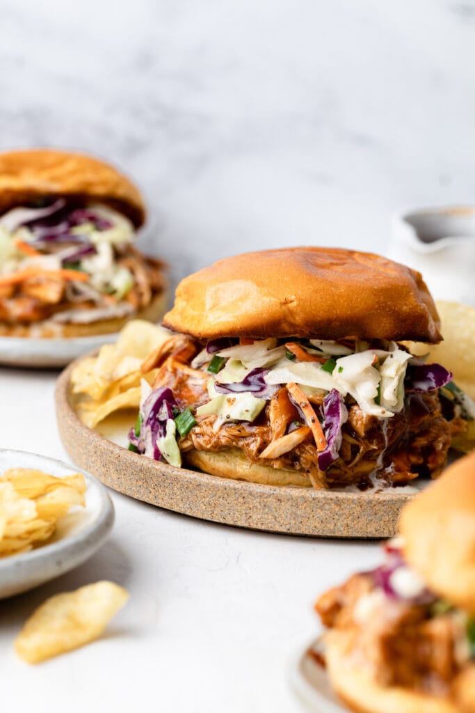 Easy BBQ Chicken Sandwiches - All the Healthy Things