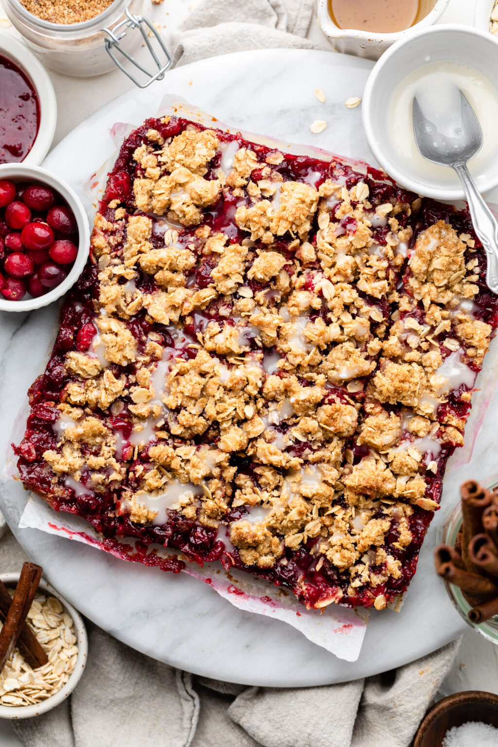 Gluten Free Cranberry Crumble Bars All the Healthy Things