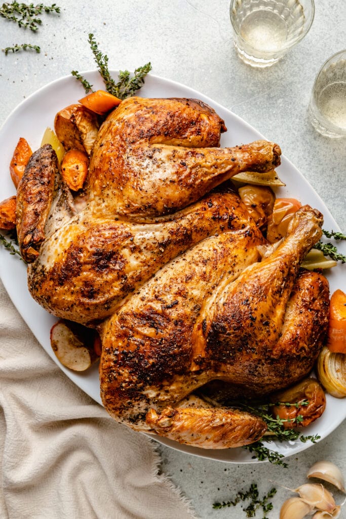 Simple Roasted Spatchcock Turkey - All the Healthy Things