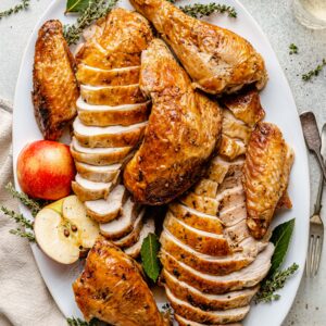 sliced Turkey on platter