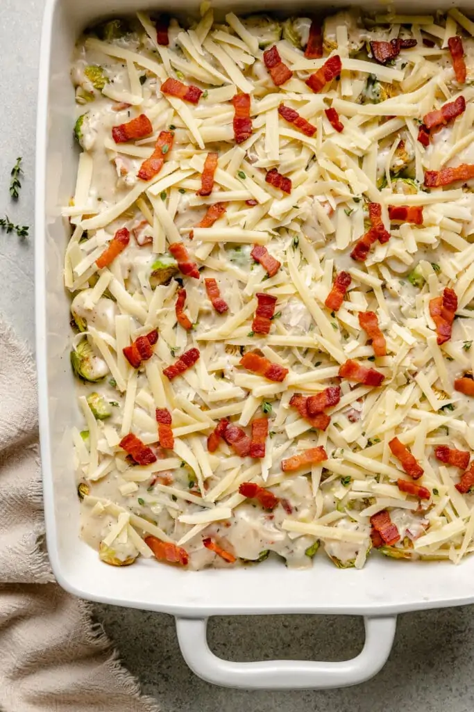 au gratin before going in the oven