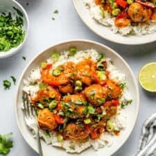 Thai Inspired Red Curry Meatballs