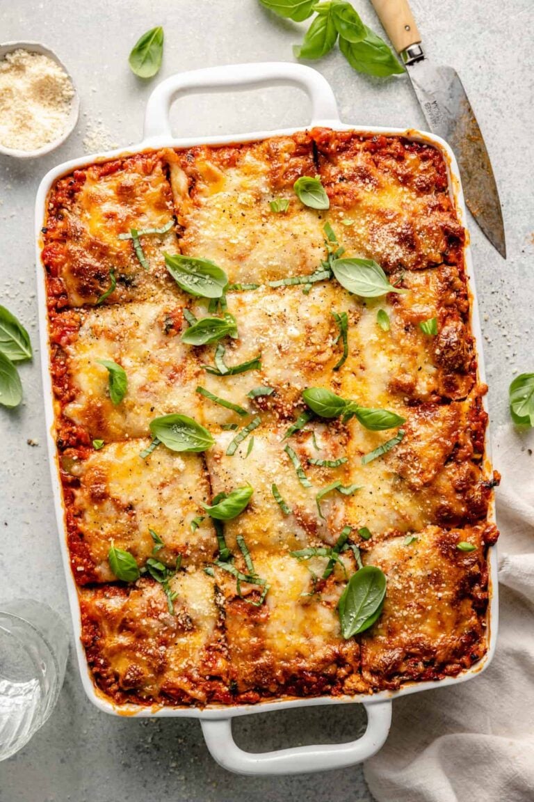 The Best Turkey Lasagna - All the Healthy Things