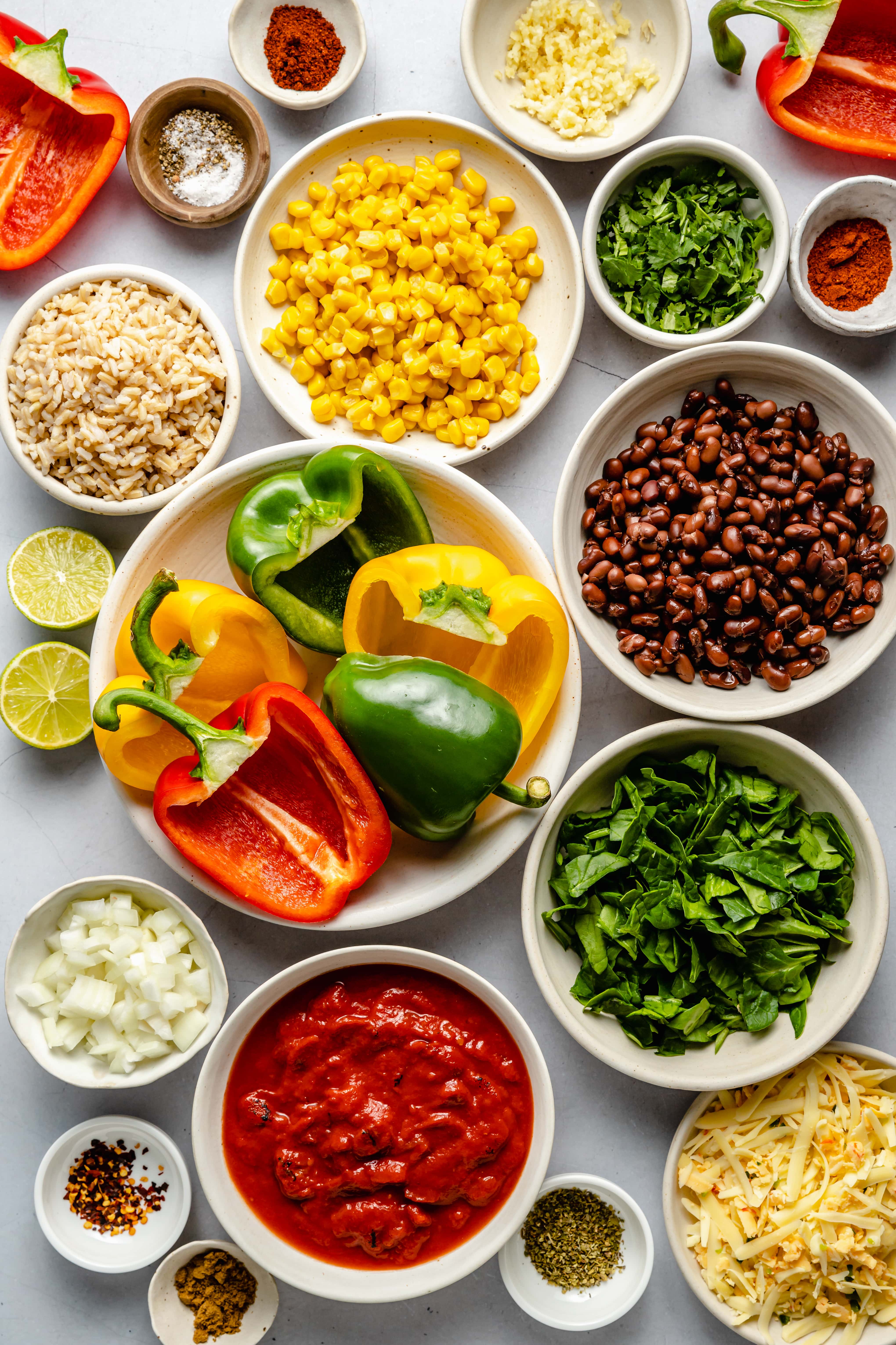 vegetarian stuffed peppers ingredients