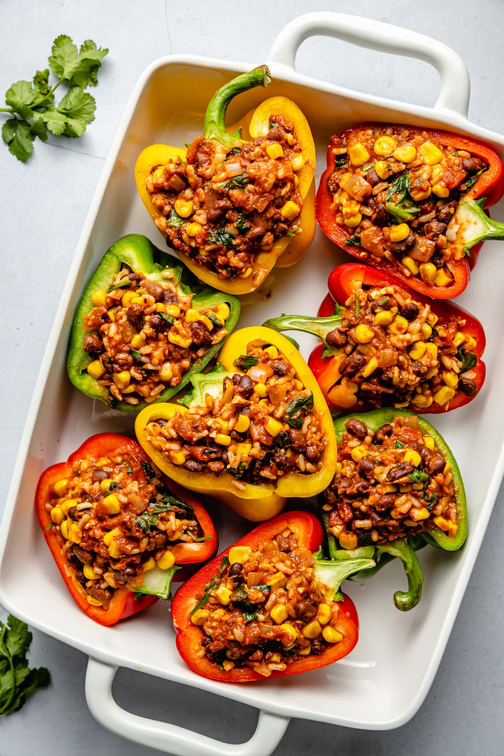 Vegetarian Stuffed Peppers - All the Healthy Things