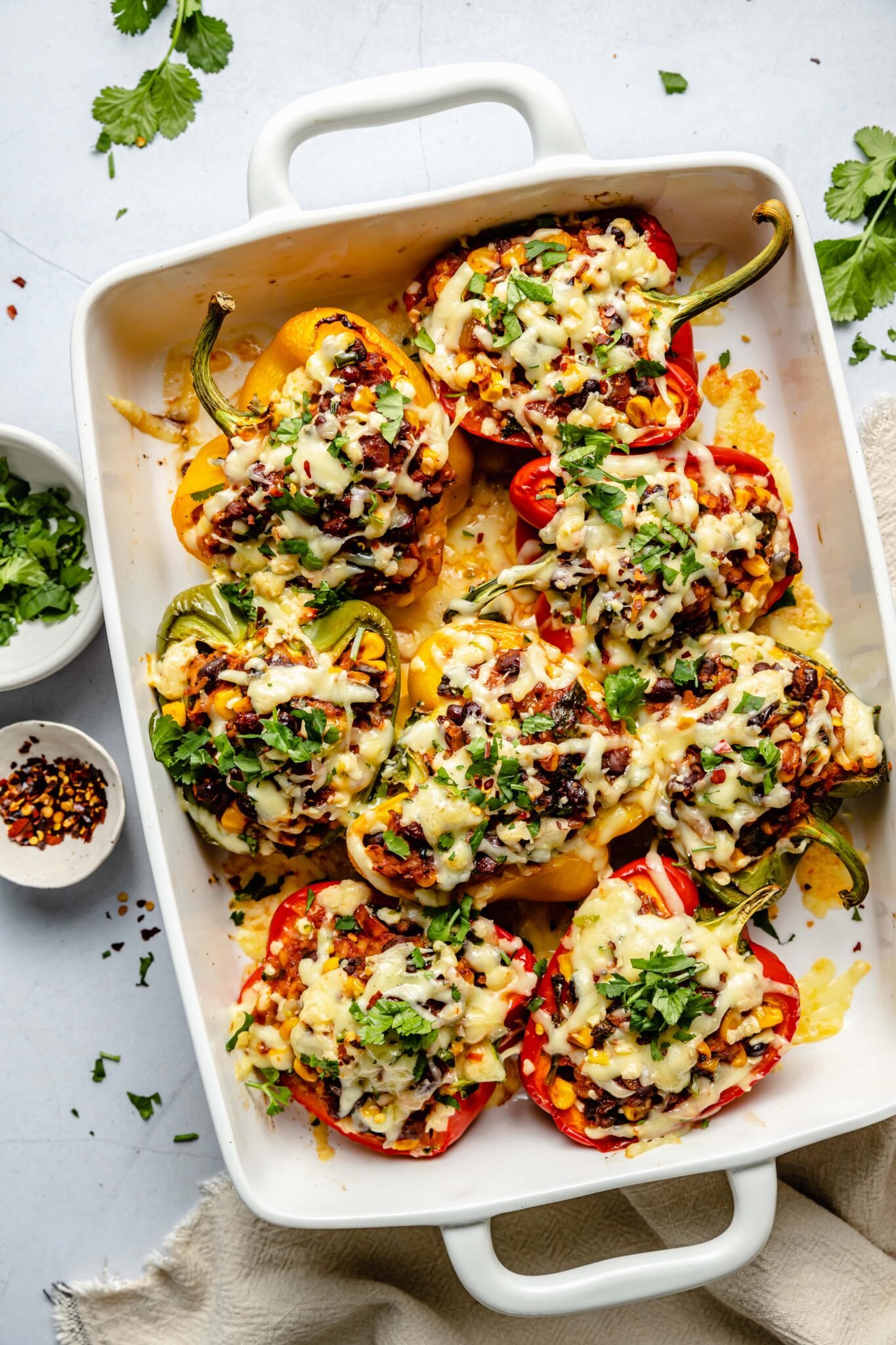 Vegetarian Stuffed Peppers All the Healthy Things