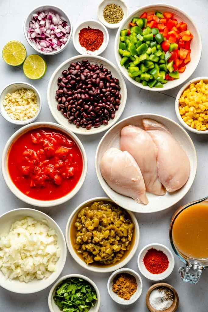 chicken taco soup ingredients