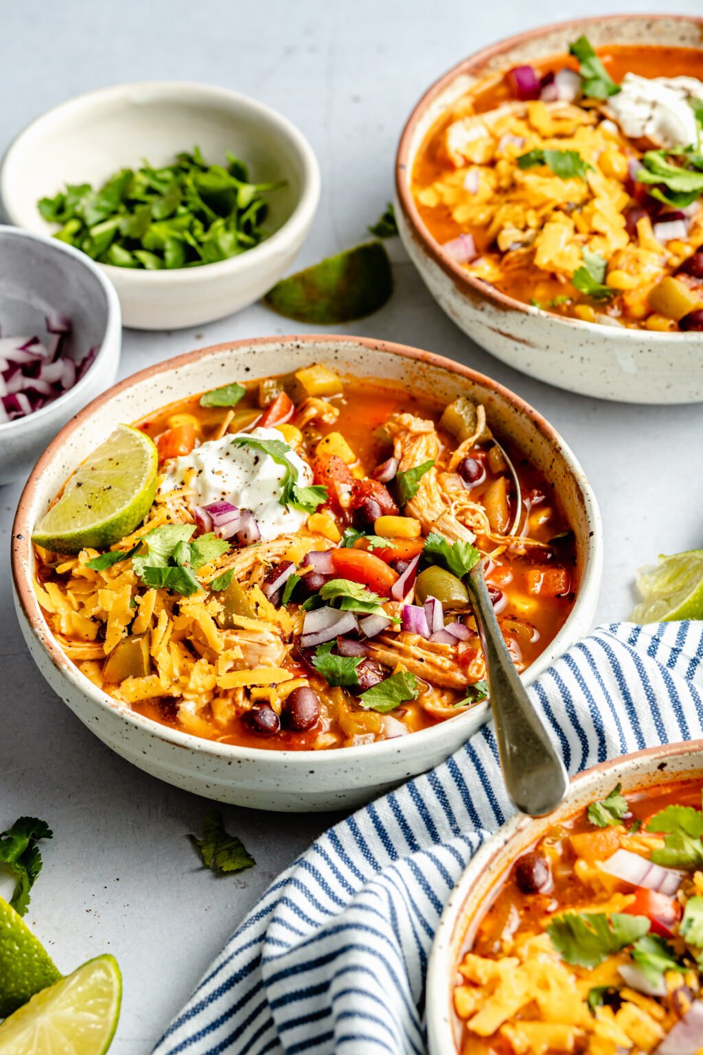 The Best Chicken Taco Soup - All the Healthy Things