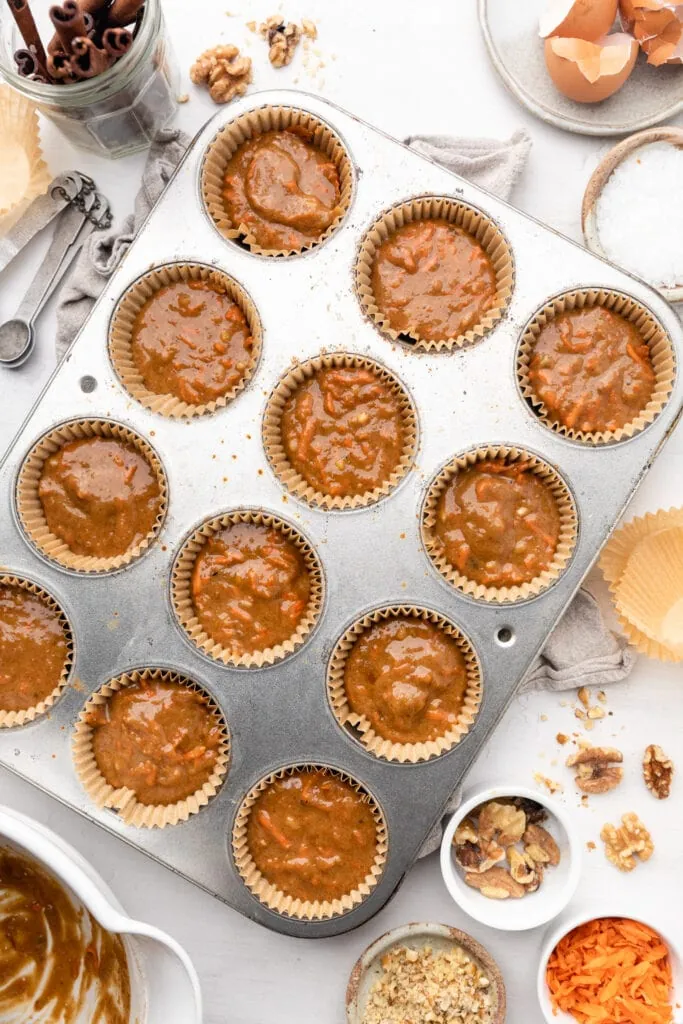 cupcakes before oven