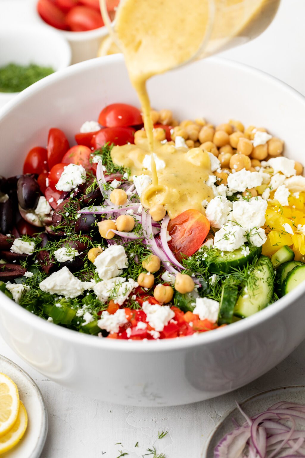 Greek Chickpea Salad - All the Healthy Things