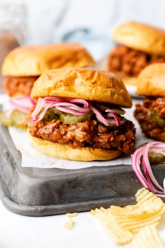 turkey sloppy Joe on sheet pan