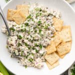 tuna salad over crackers