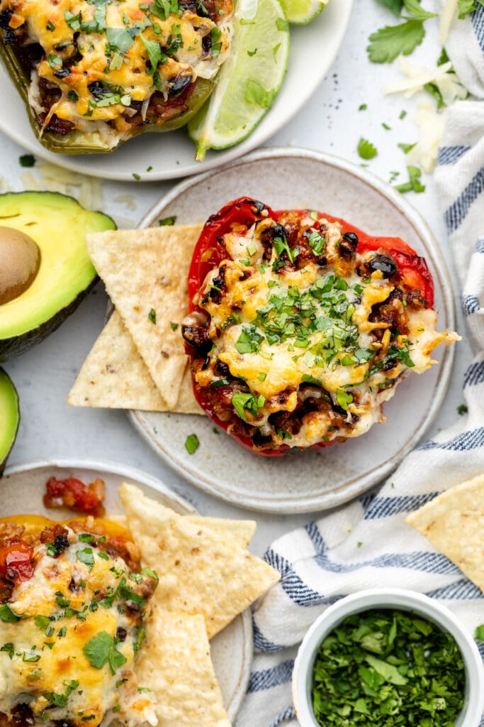 stuffed pepper on plate