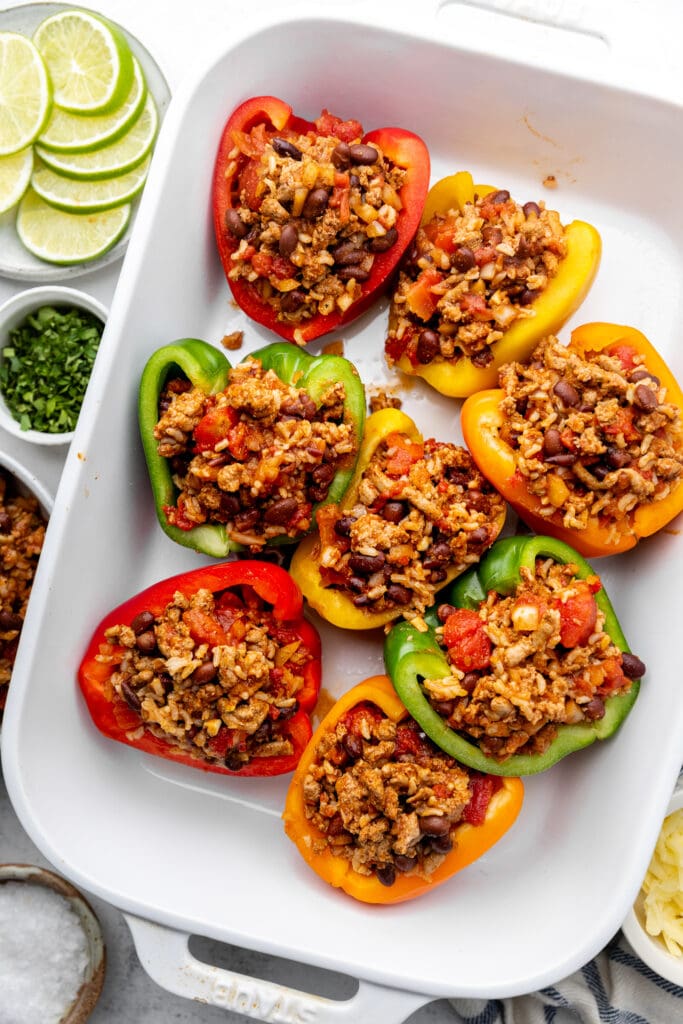 peppers before oven