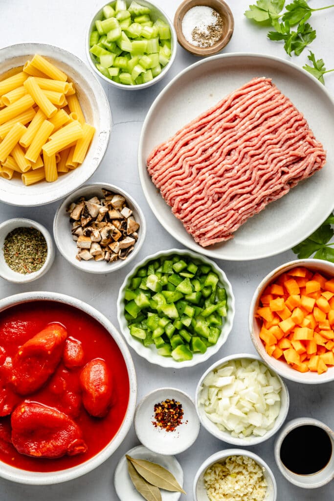 turkey bolognese ingredients