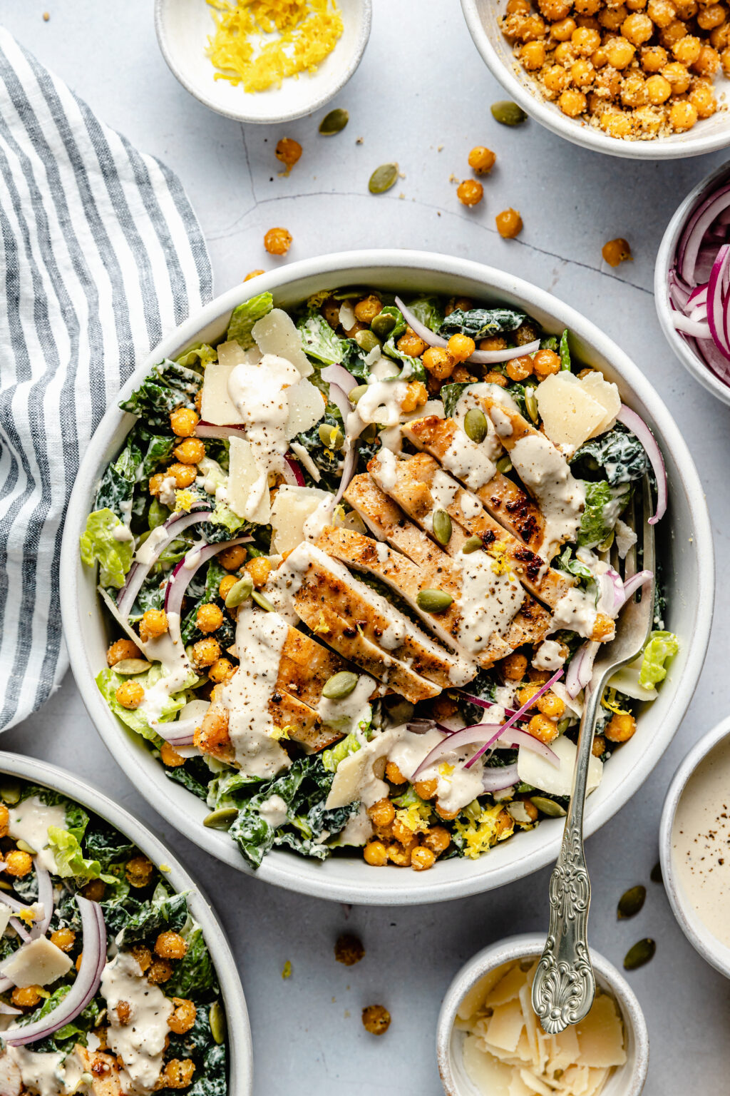 Kale Caesar Salad - All The Healthy Things