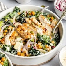 Candied Cashew Kale Caesar — All Types Of Bowls