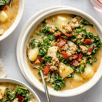 zuppa toscana soup in bowls