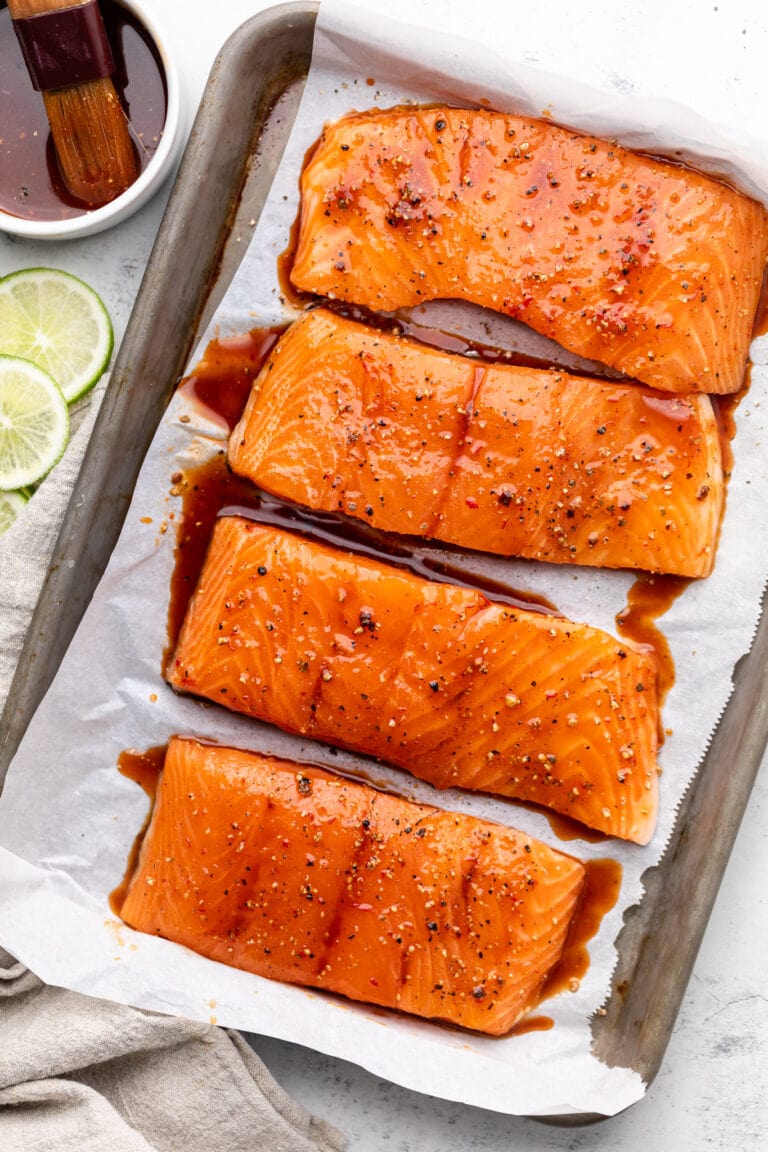 Honey Sriracha Salmon - All the Healthy Things