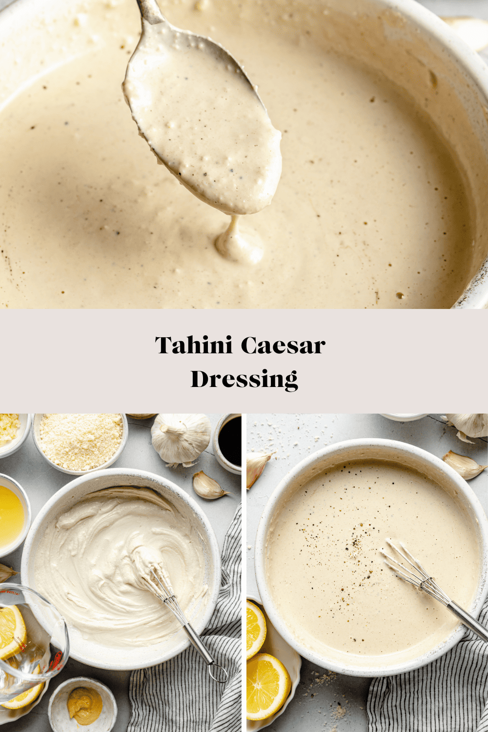 Tahini Caesar Dressing All the Healthy Things