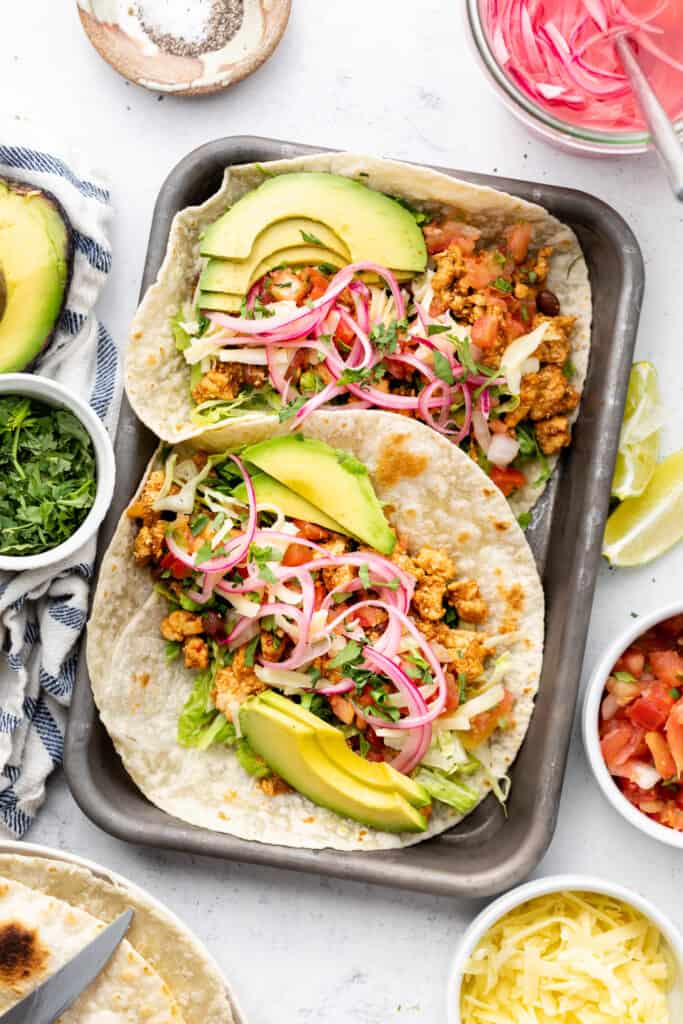 Ground Chicken Tacos - All the Healthy Things