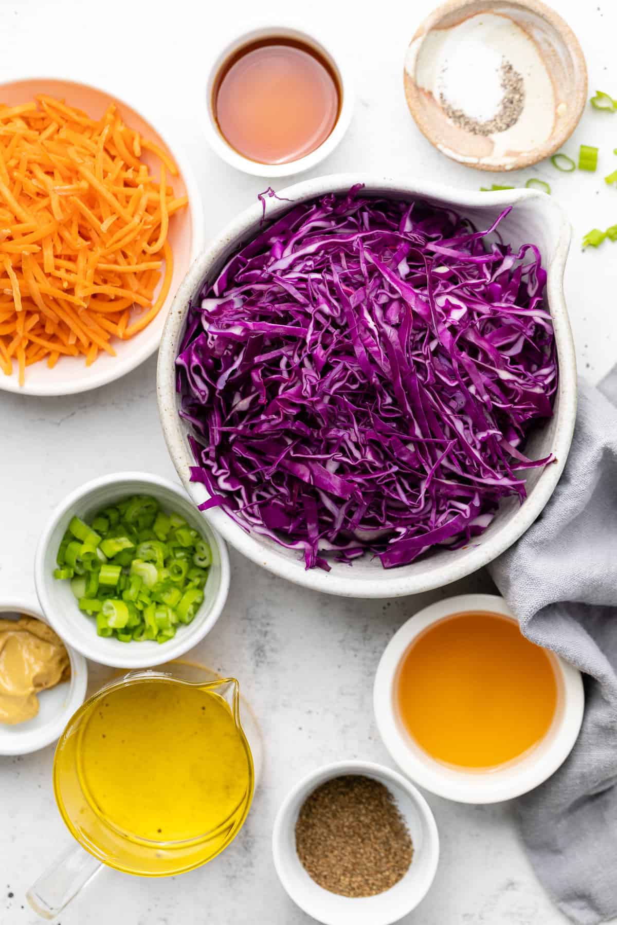 red cabbage slaw ingredients