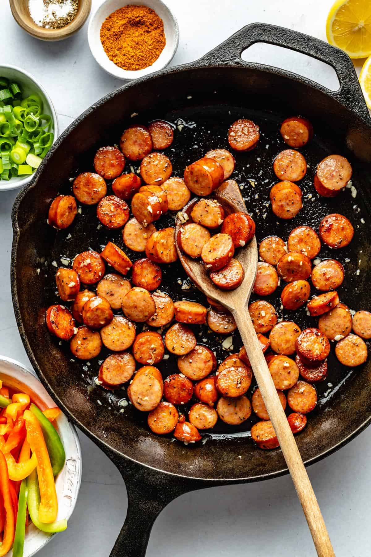 Cajun Shrimp and Sausage Skillet - All the Healthy Things