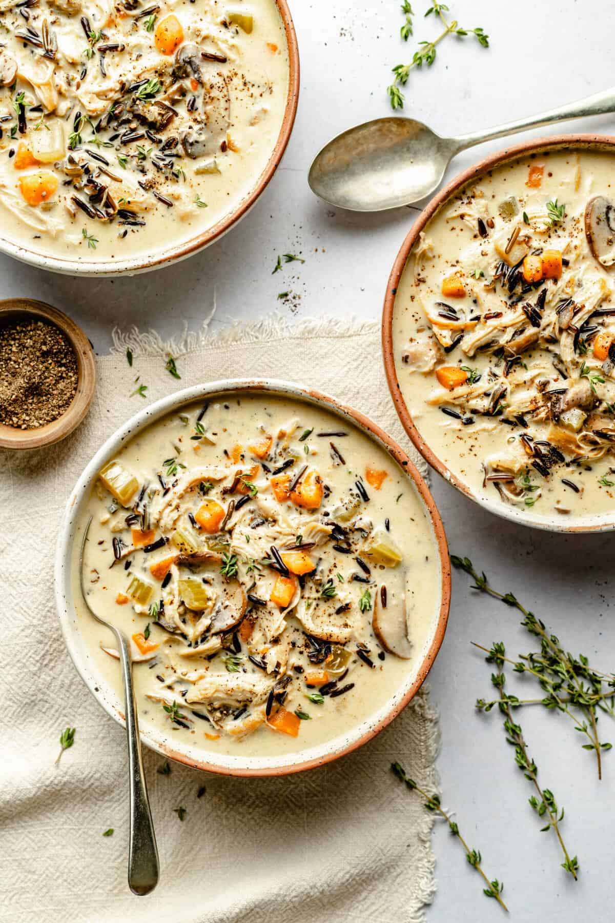 Healthy Chicken and Wild Rice Soup - All the Healthy Things
