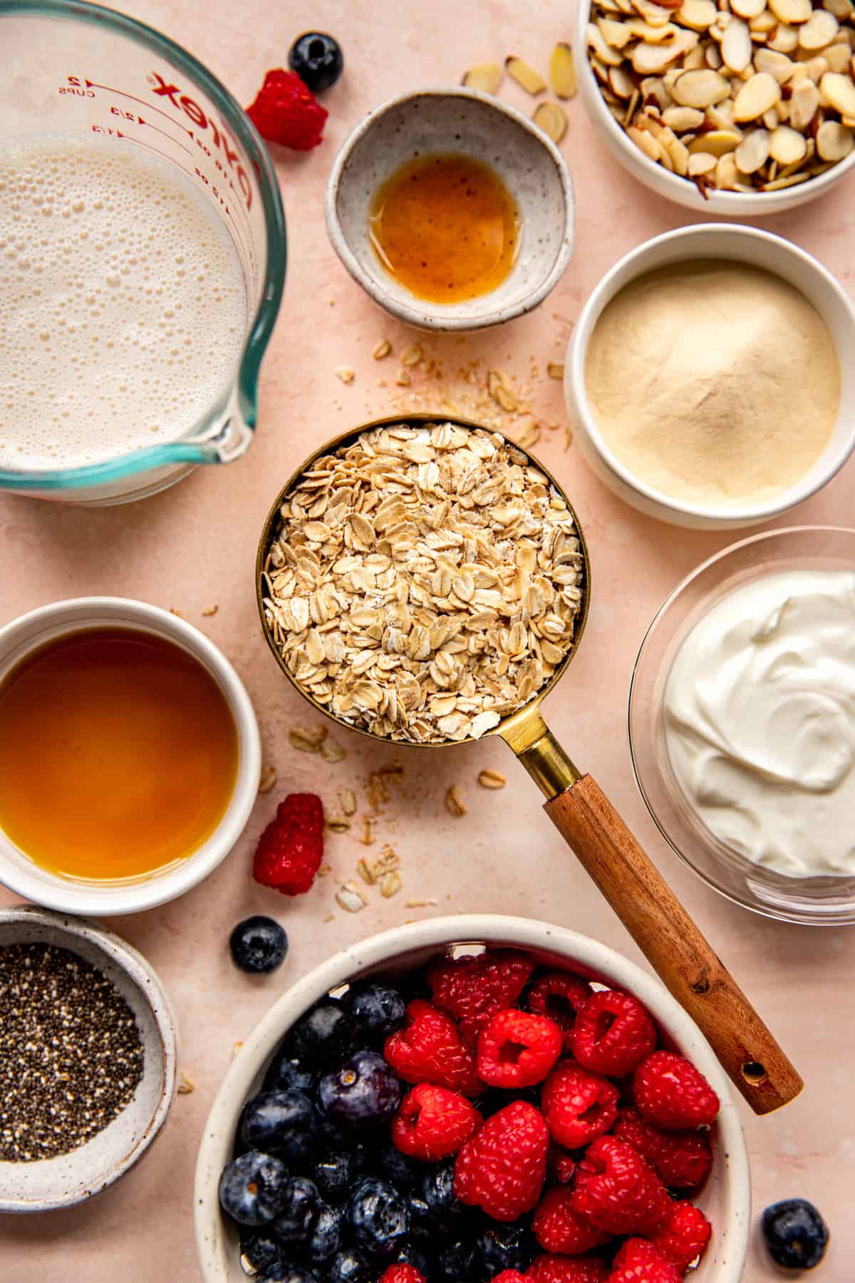 high protein overnight oats ingredients