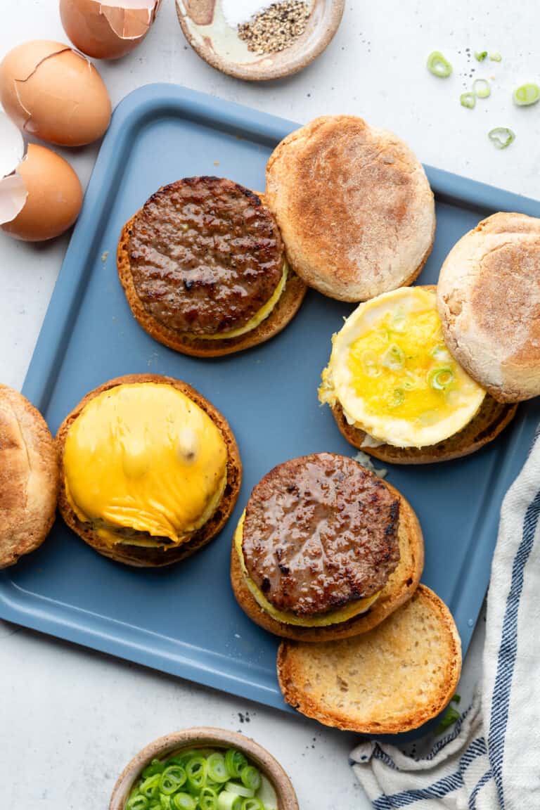 High Protein Breakfast Sandwiches - All the Healthy Things