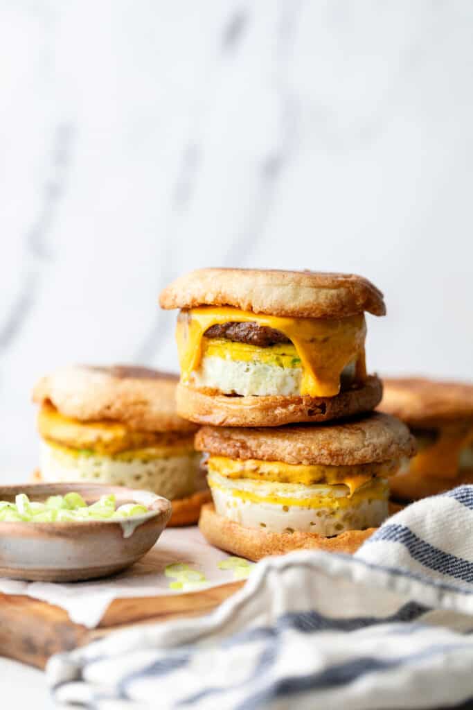 High Protein Breakfast Sandwiches - All the Healthy Things