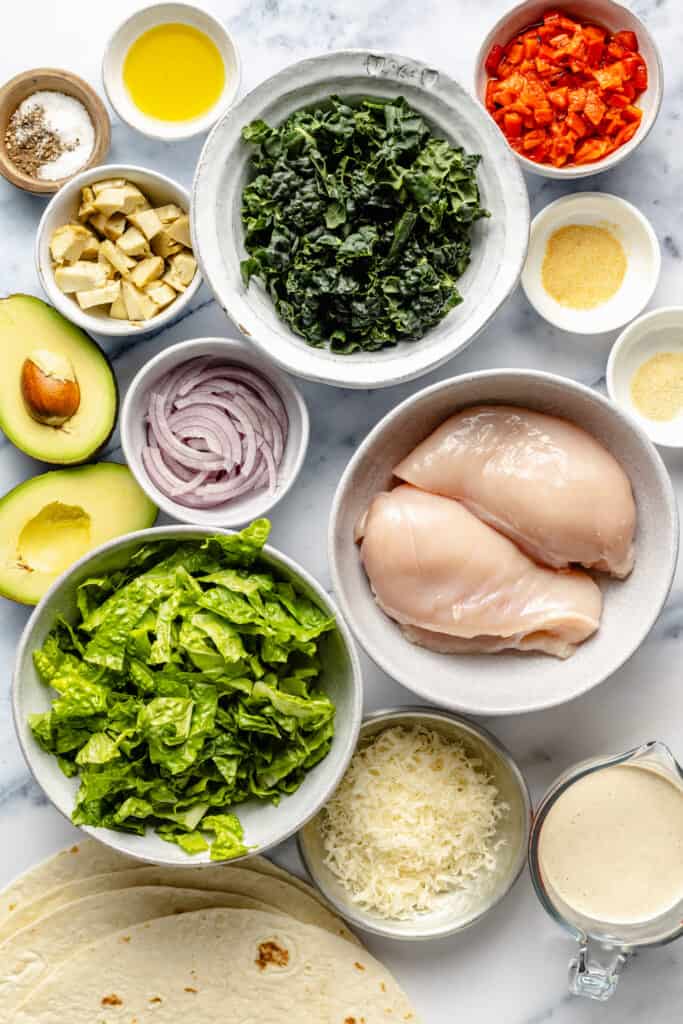chicken caesar wrap ingredients