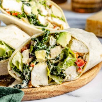 Chicken Caesar Wrap - All the Healthy Things