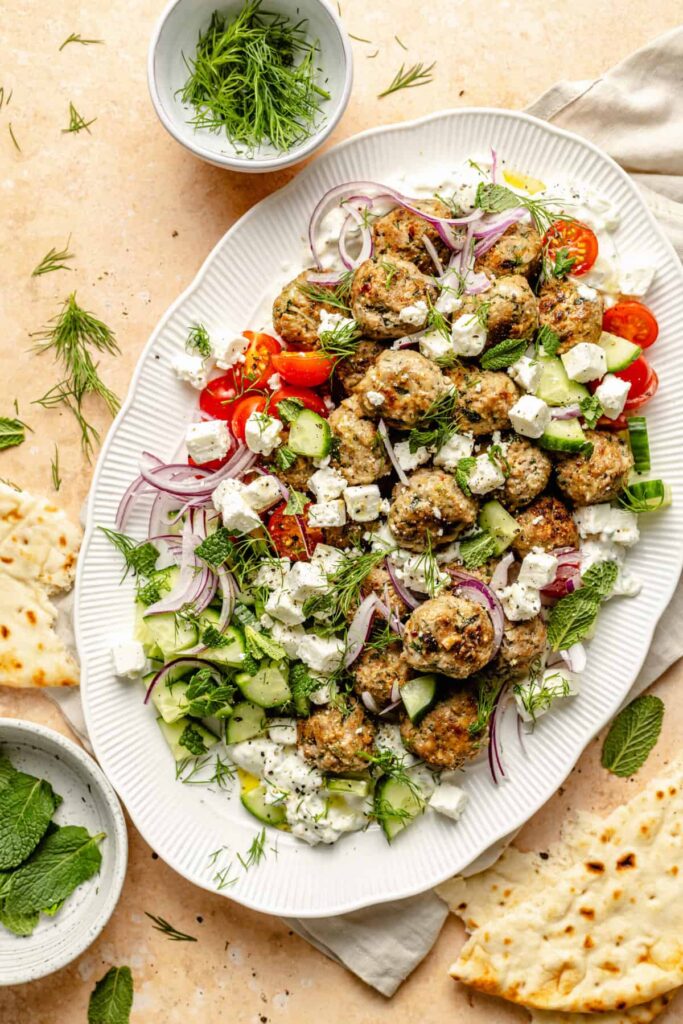 Greek Lamb Meatballs - All the Healthy Things