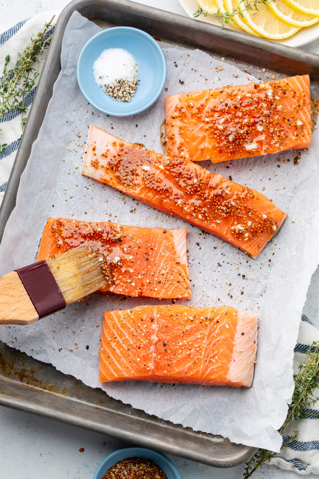Honey Mustard Salmon - All the Healthy Things