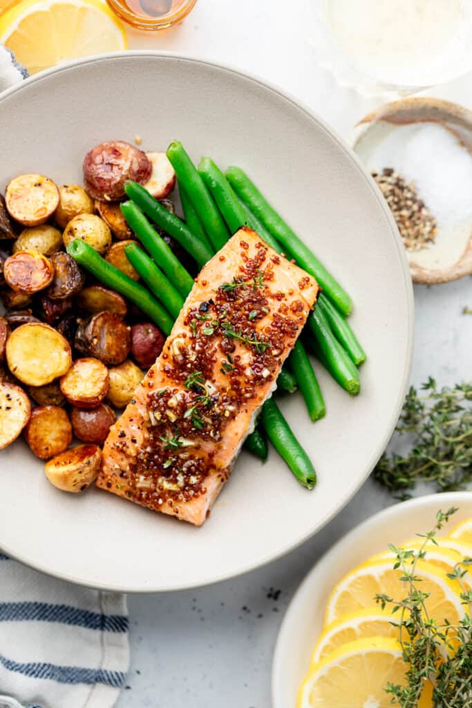 Honey Mustard Salmon - All the Healthy Things