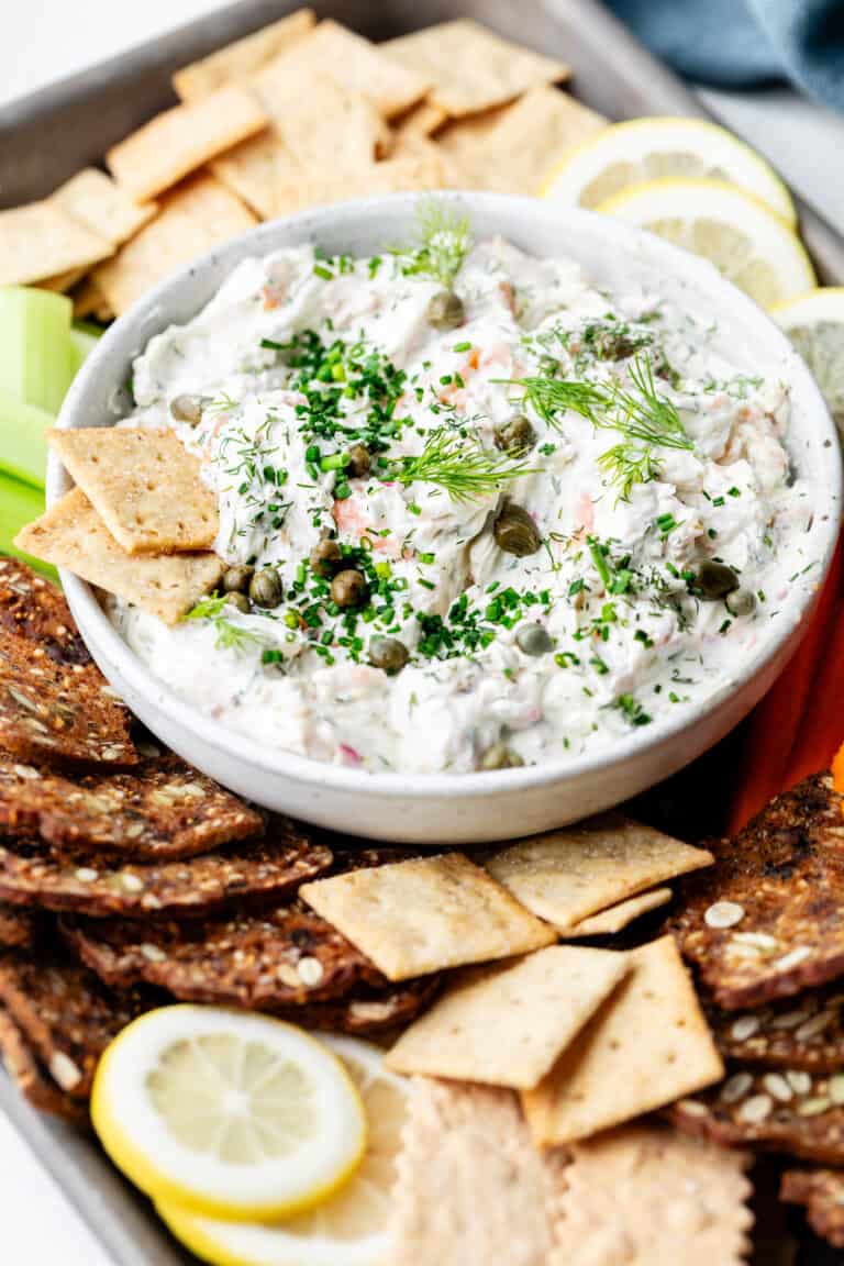 The Best Smoked Salmon Dip - All the Healthy Things