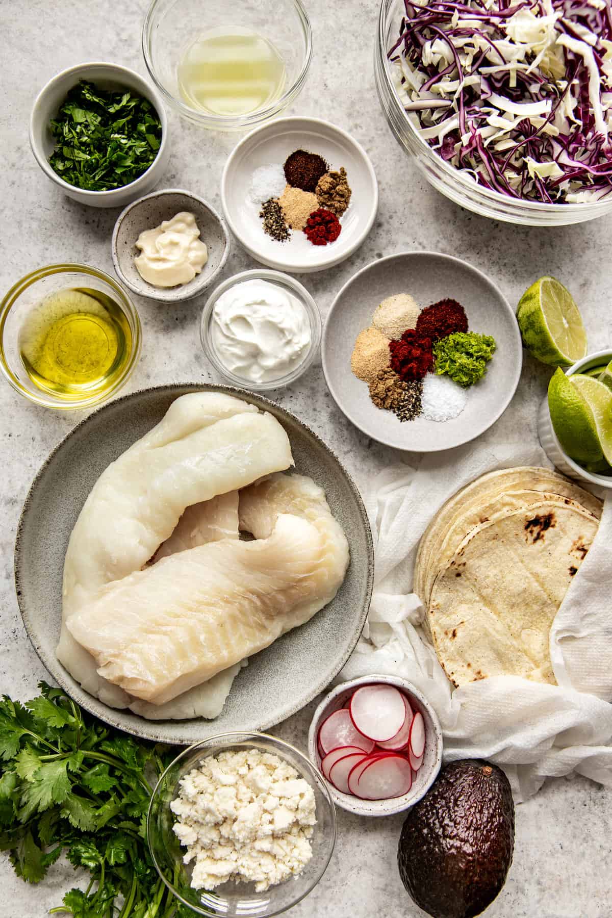cod fish taco ingredients