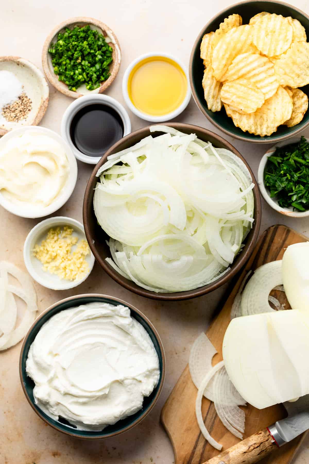 Greek yogurt French onion dip ingredients