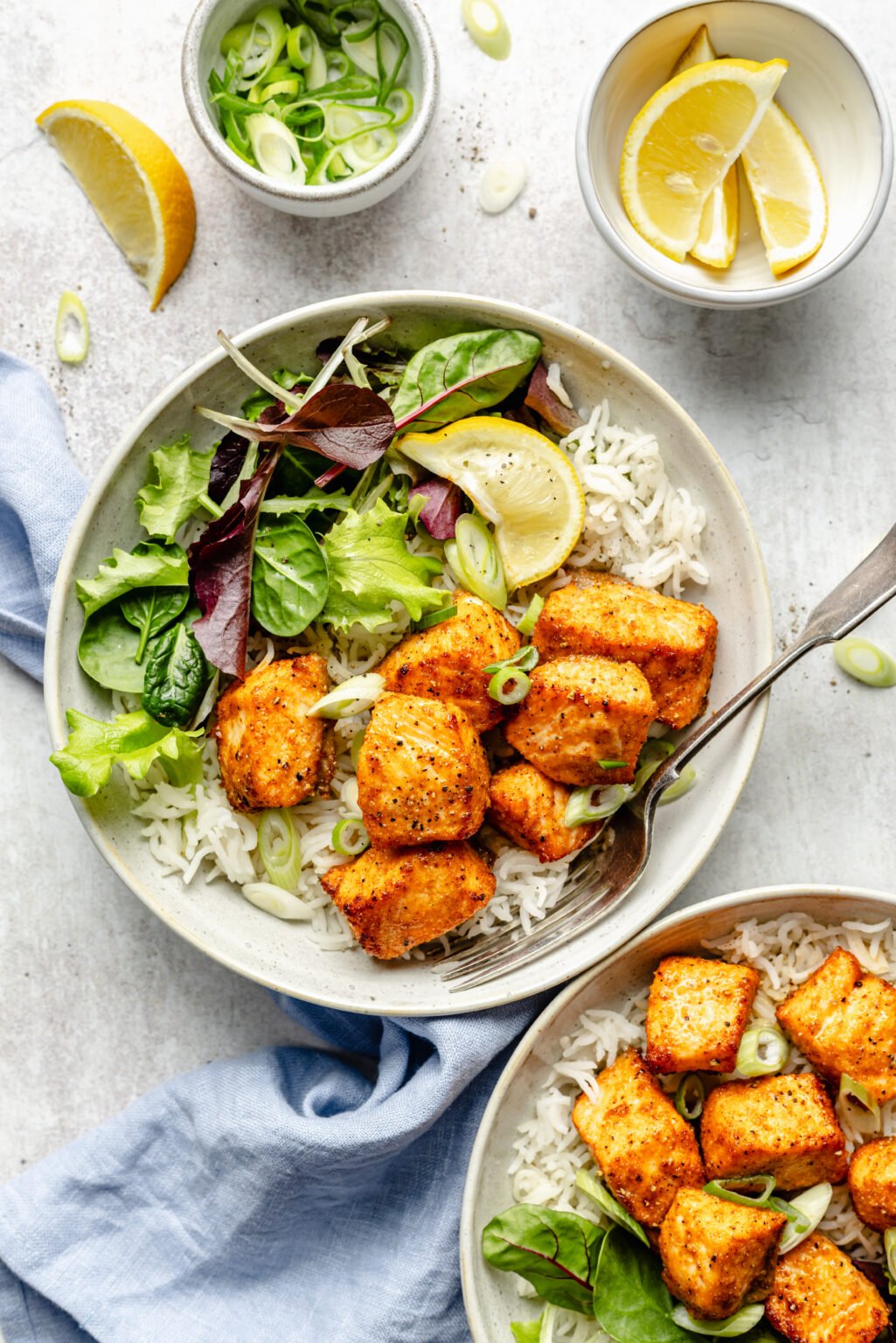 Simple Air Fryer Salmon Bites - All the Healthy Things