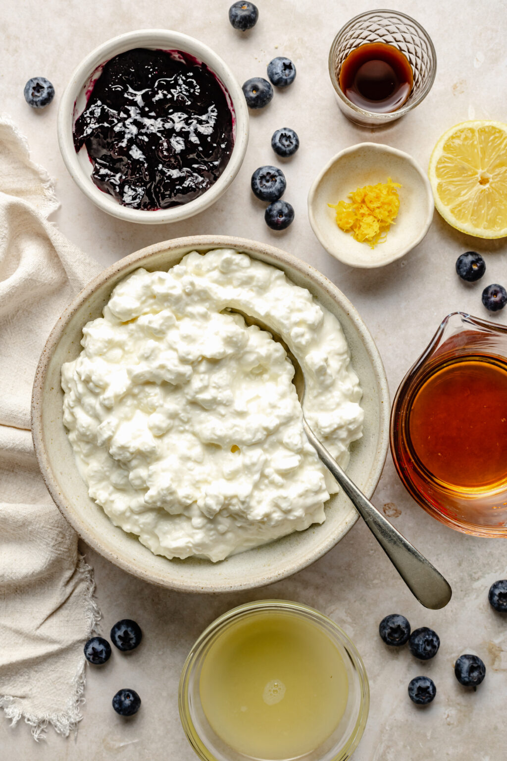 Lemon Blueberry Cottage Cheese Ice Cream All the Healthy Things