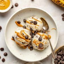 Peanut Butter Banana Cottage Cheese Ice Cream