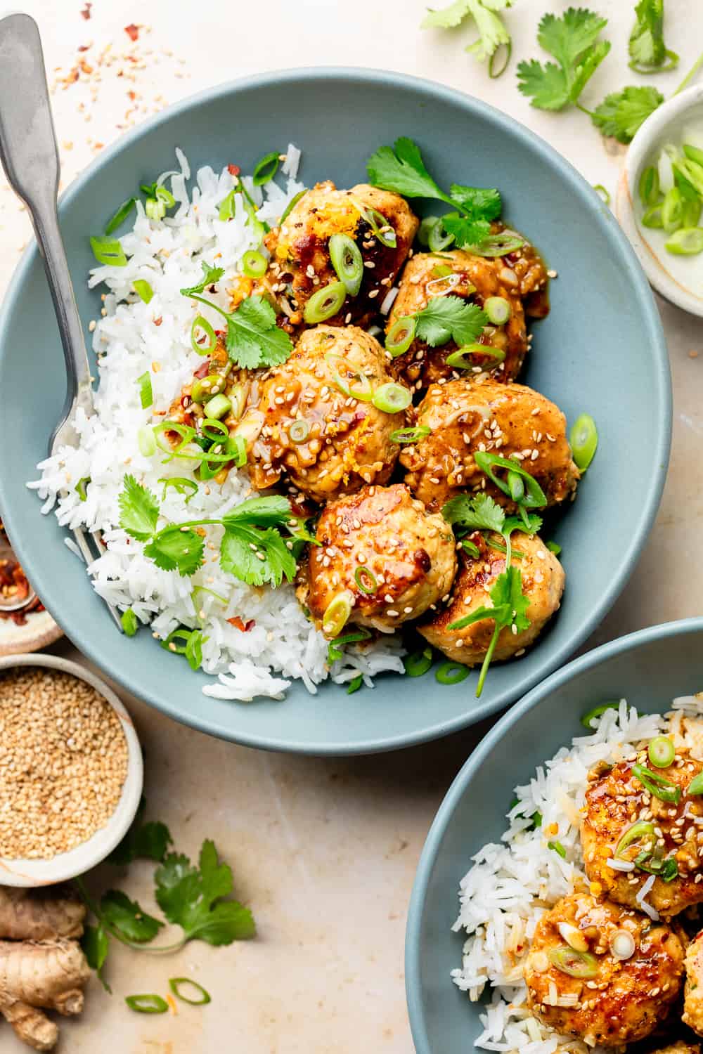 Orange Chicken Meatballs - All the Healthy Things